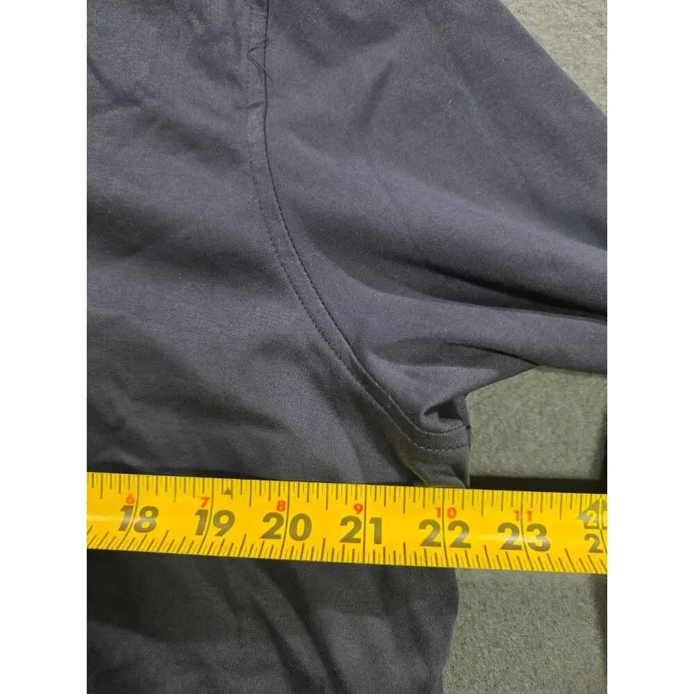 Banana Republic Luxe Touch Bomber Jacket L Navy Full Zip Cotton Casual A008922
